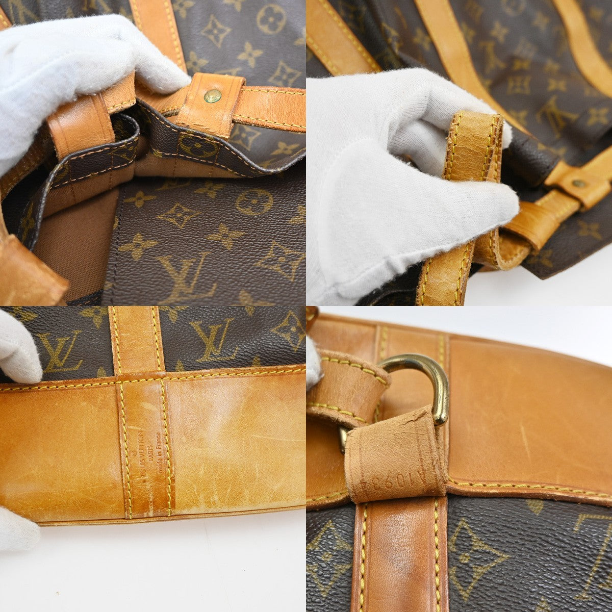 LOUIS VUITTON LV Randonnee GM Shoulder Bag Monogram Leather Brown M42244 85KC610