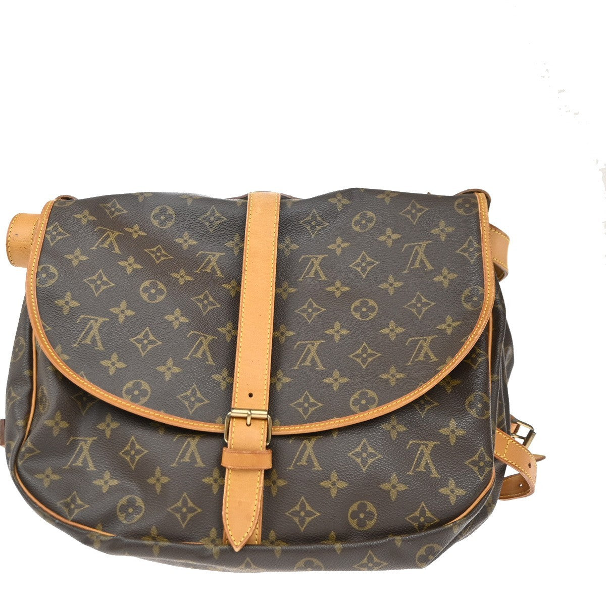 LOUIS VUITTON Saumur 35 Shoulder Bag Monogram Leather BN France M42254 79KC172