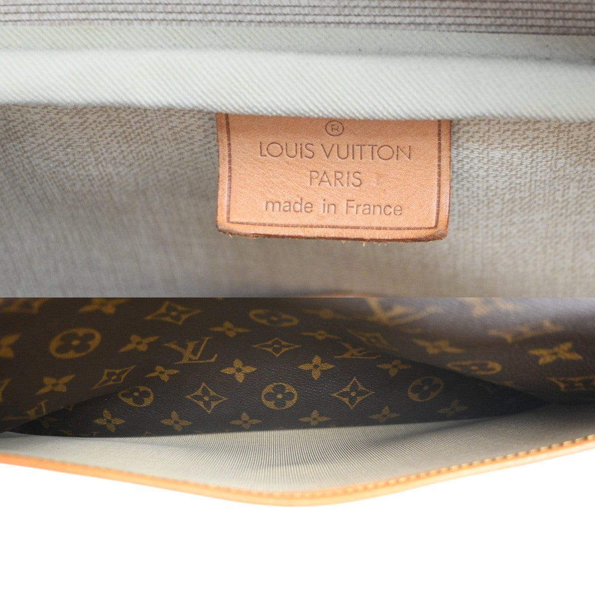 LOUIS VUITTON LV Logo Deauville Hand Bag Monogram Leather Brown M47270 18MA223