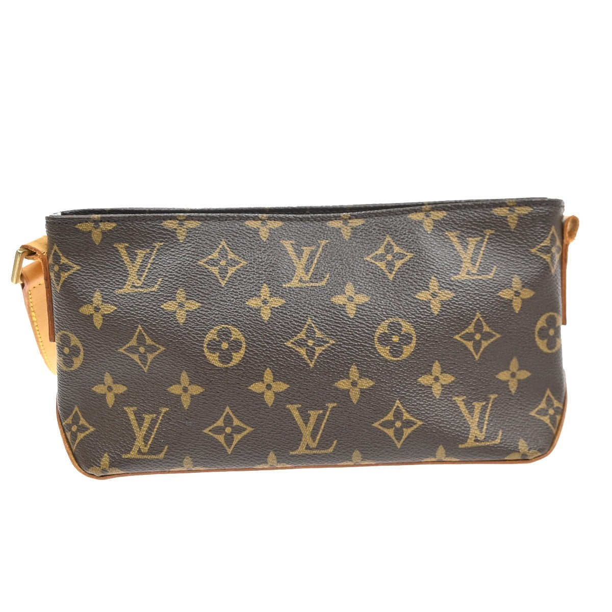 LOUIS VUITTON Logo Trotteur Shoulder Bag Monogram Leather Brown M51240 61SA037