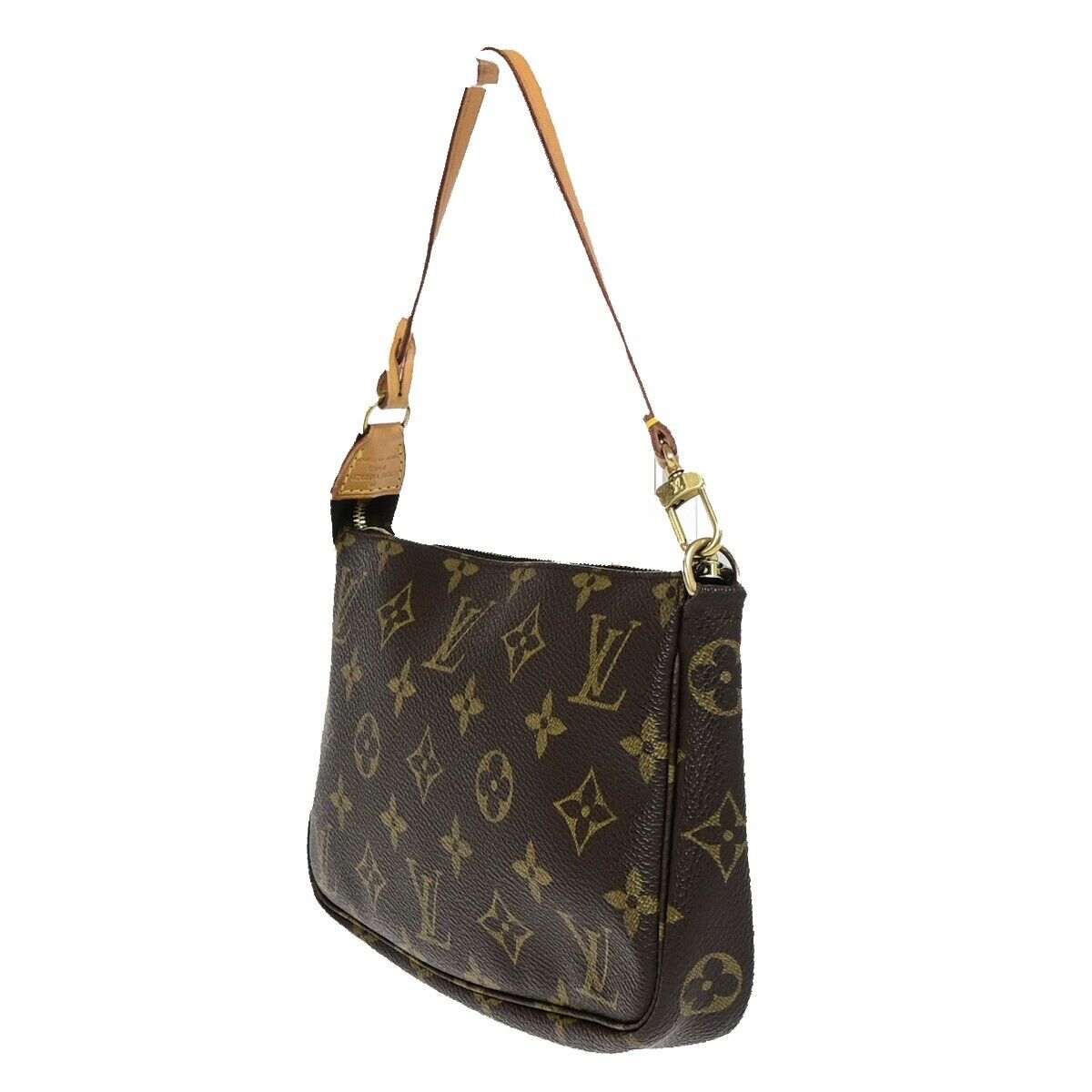 LOUIS VUITTON Pochette Accessoires Hand Bag Monogram Leather BN M51980 90EB453