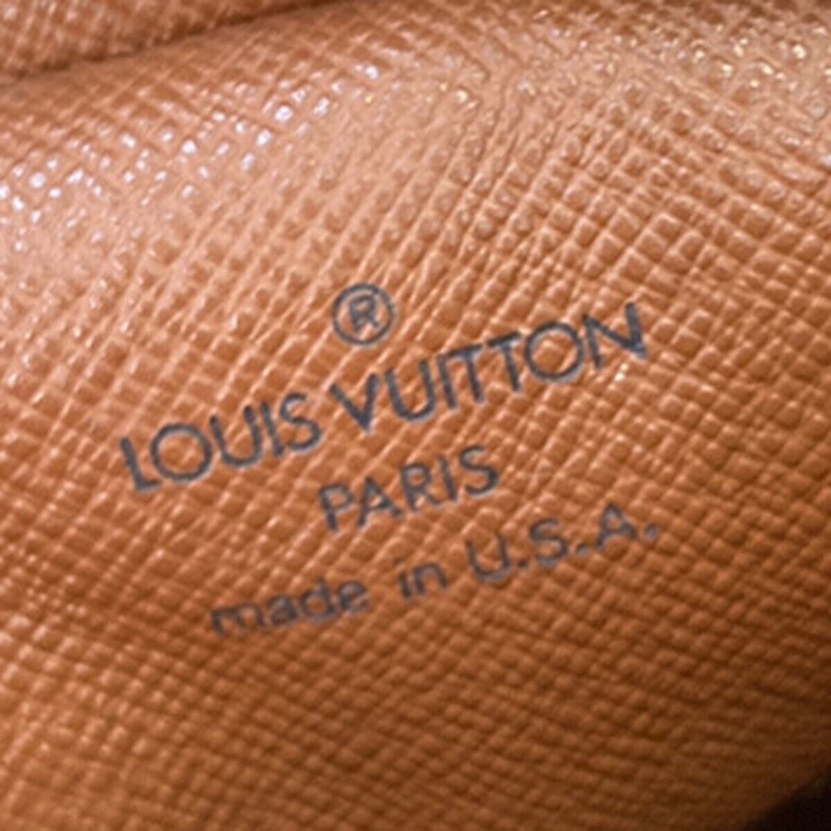 LOUIS VUITTON Danube Shoulder Bag Monogram Leather Brown France M45266 86ED601