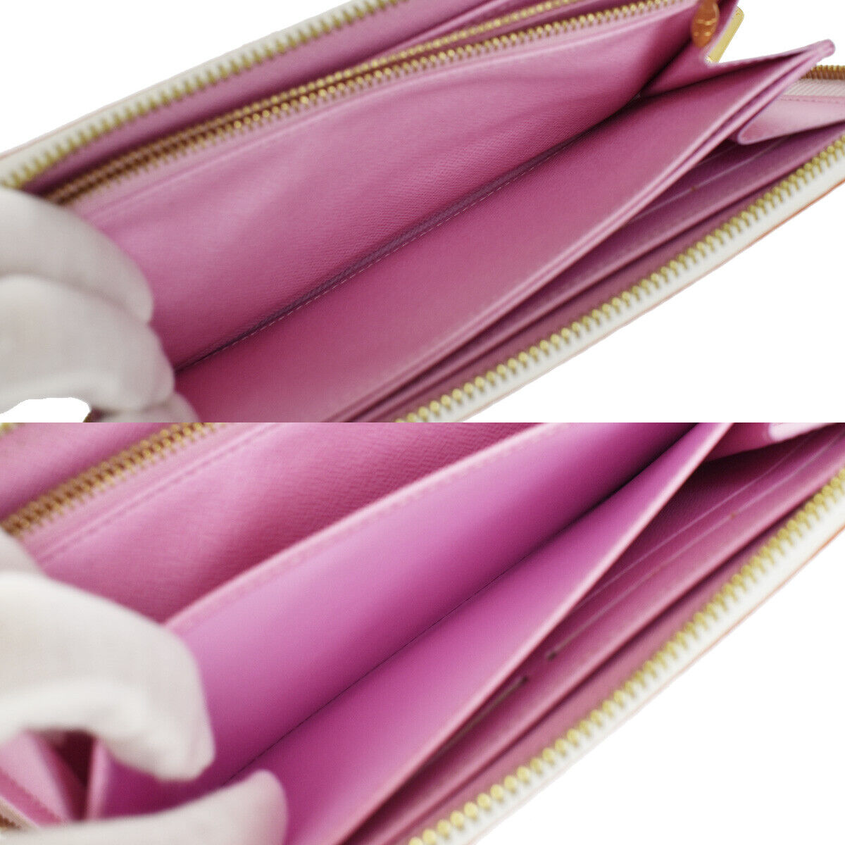 LOUIS VUITTON Zippy Wallet Monogram Multi White Pink Spain M60241 21RH513