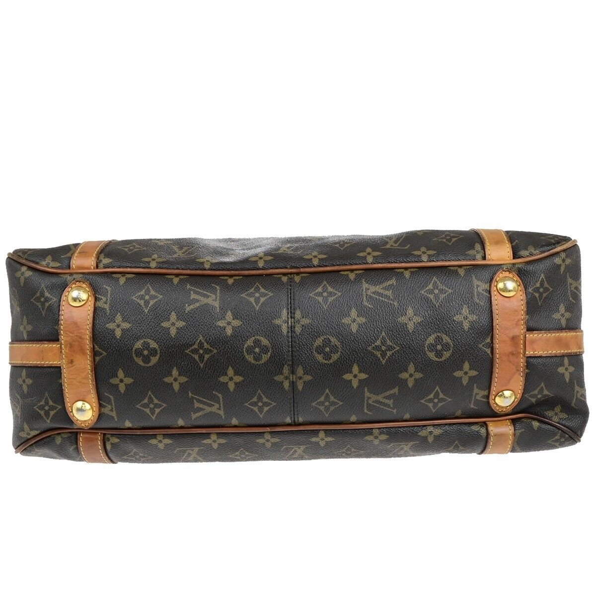 LOUIS VUITTON LV Stresa GM Shoulder Bag Monogram Leather Brown M51188 78EC984