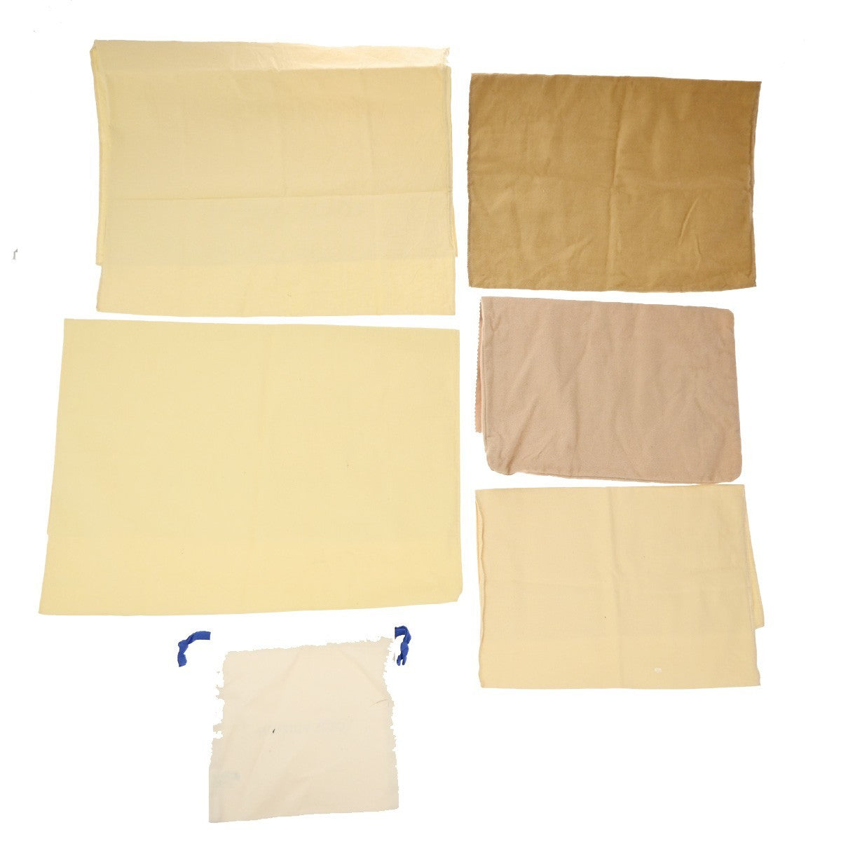 LOUIS VUITTON Logo 20 Set Drawstring Dust Bag Canvas Cotton Beige Brown 63EG381
