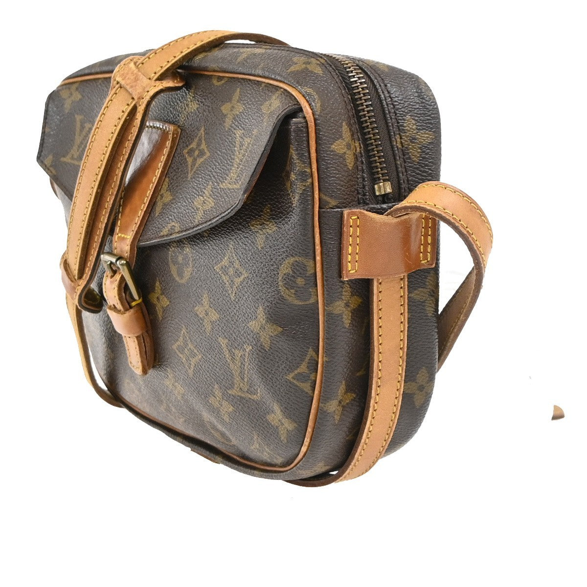LOUIS VUITTON Jeune Fille MM Shoulder Bag Monogram Leather Brown M51226 33PA124