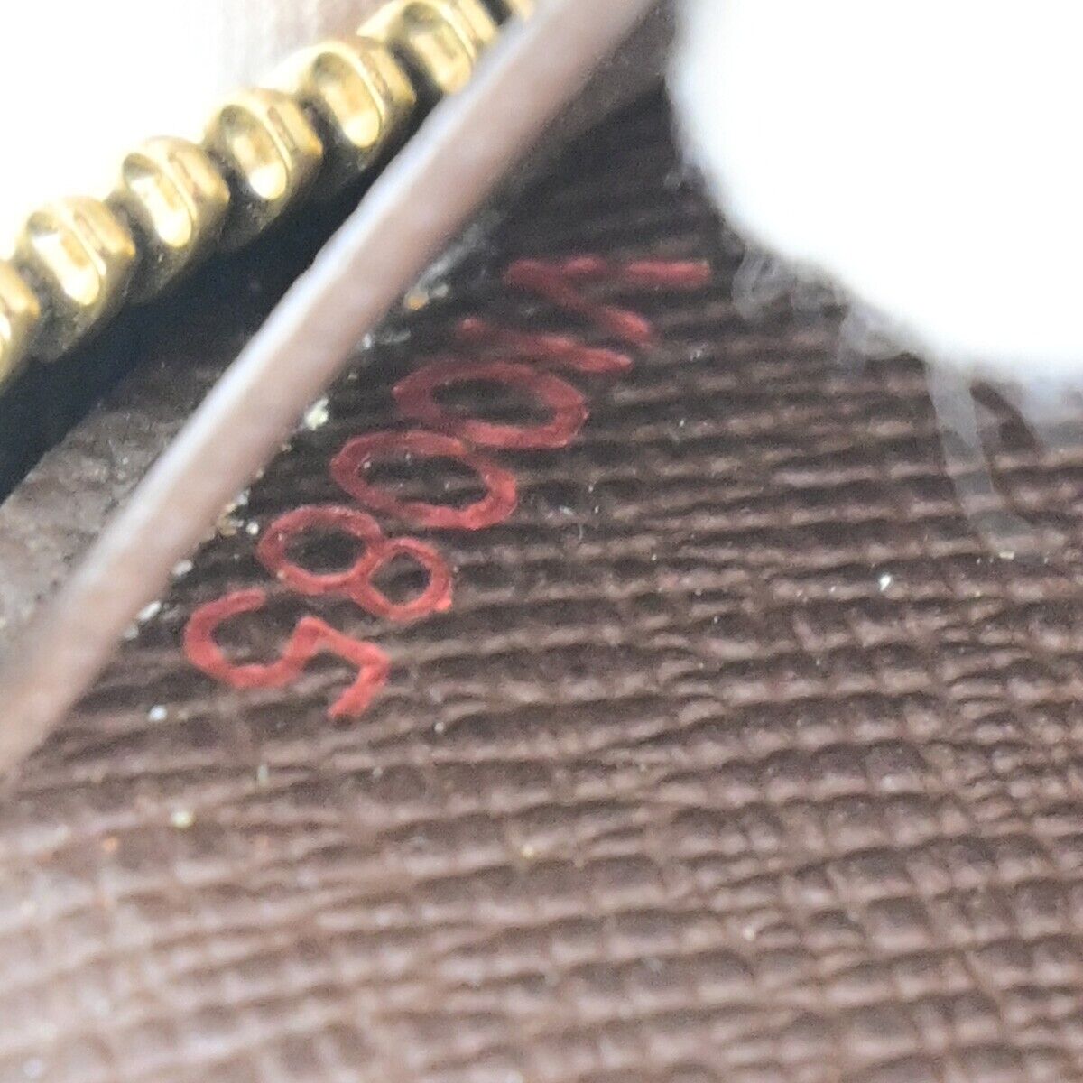 LOUIS VUITTON Zippy Organizer Long Wallet Damier Leather Brown N60003 84EC946