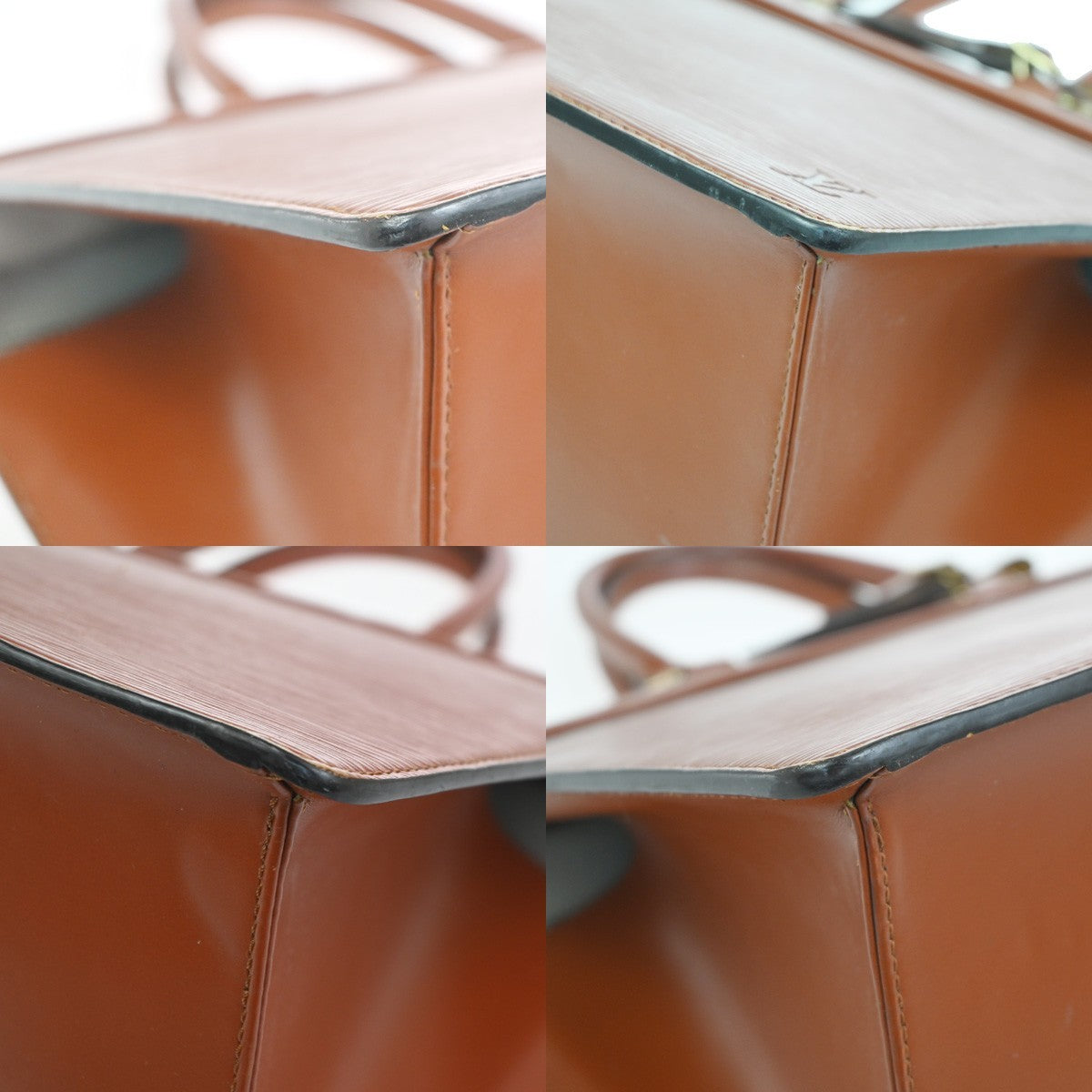 LOUIS VUITTON LV Logo Riviera Hand Bag Epi Leather Brown France M48183 88CA775