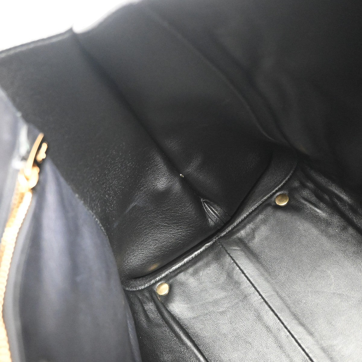 SALVATORE FERRAGAMO Logo Gancini Sofia Hand Bag Leather Black GHW Italy 32YH771
