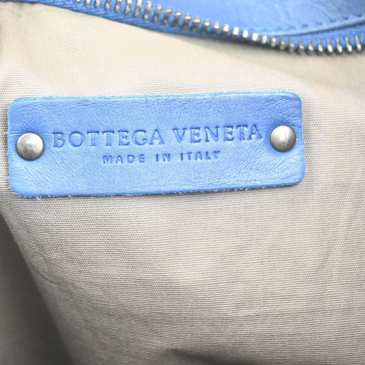 BOTTEGA VENETA Intrecciato Logo Shoulder Crossbody Bag Leather Blue 99MA221