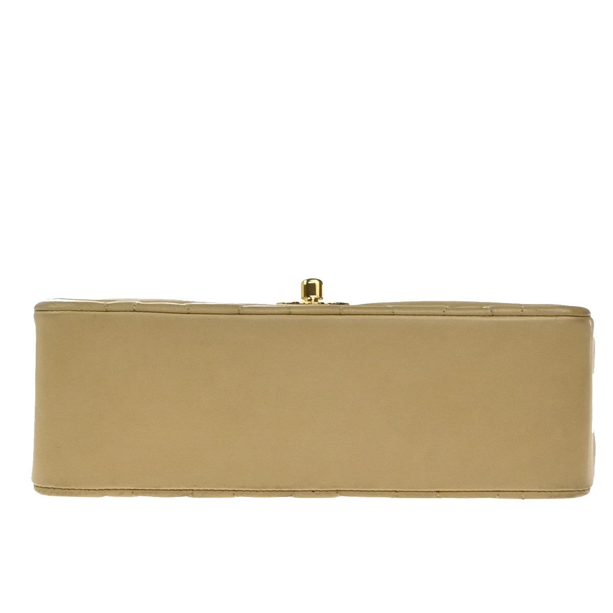 CHANEL CC Diana Matelasse 22 Chain Shoulder Bag Leather Beige Vintage 850RP130