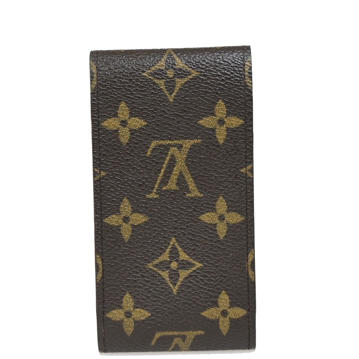 LOUIS VUITTON Etui Cigarette Case Monogram Leather Brown M63024 02KA402