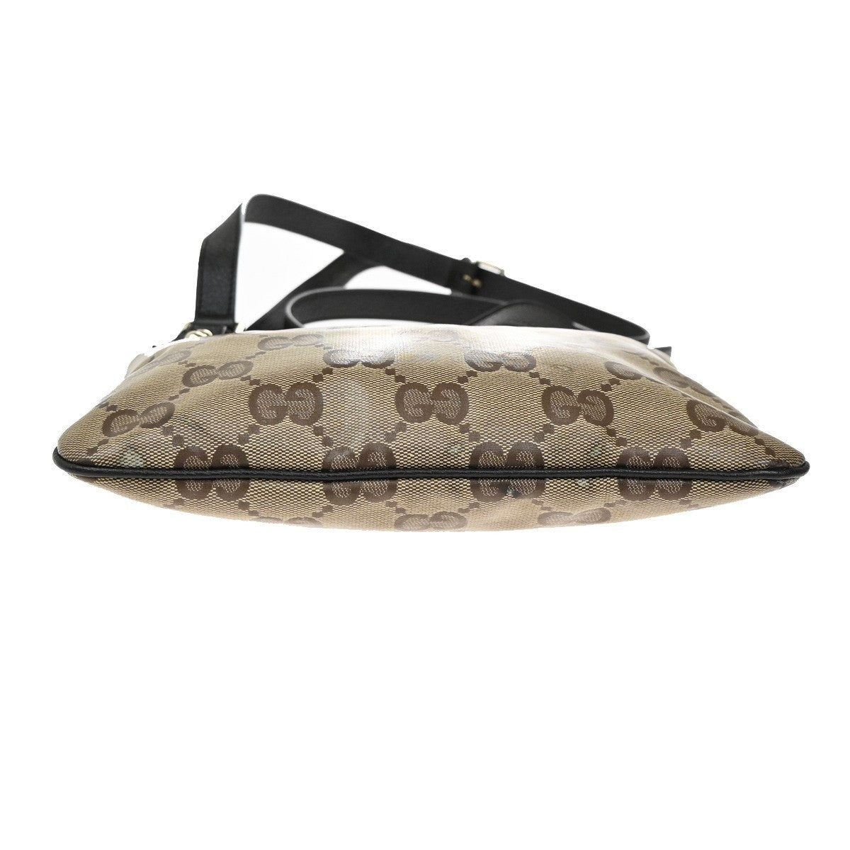 GUCCI Logo GG Pattern Crossbody Shoulder Bag Coating Canvas Leather BN 80KB482