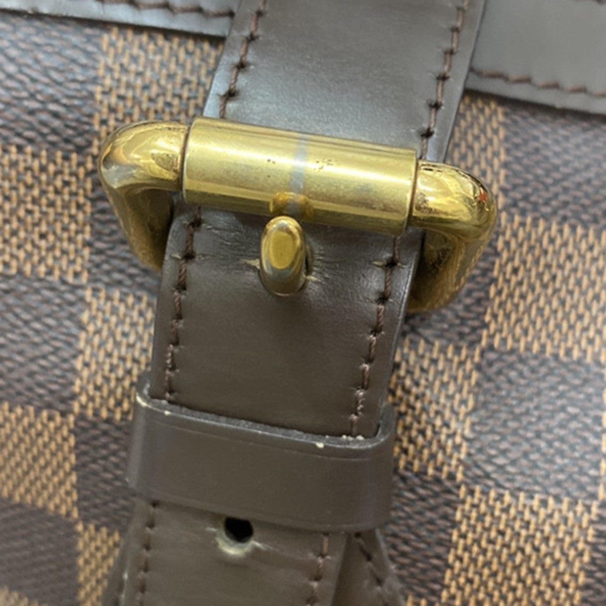 LOUIS VUITLOUIS VUITTON Hampstead MM Shoulder Bag Damier Leather N51204 70KB254