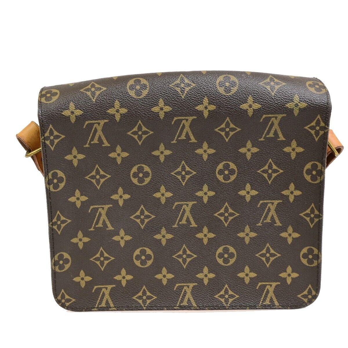 LOUIS VUITTON Cartouchiere GM Shoulder Bag Monogram Leather Brown M51252 31FB343