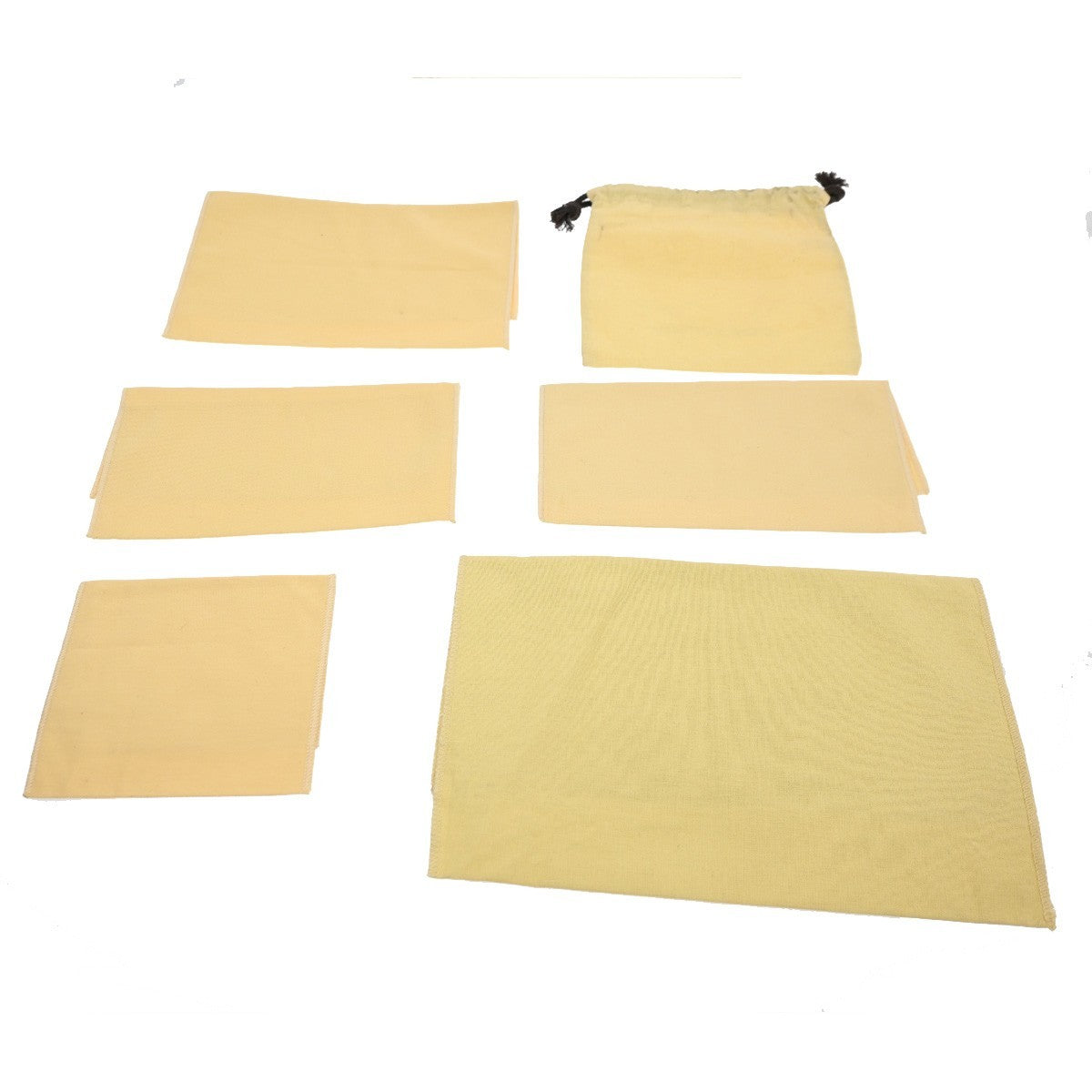 38.Live LOUIS VUITTON Logo 10 Set Dust Bag Canvas Cotton Beige Brown 08KC102