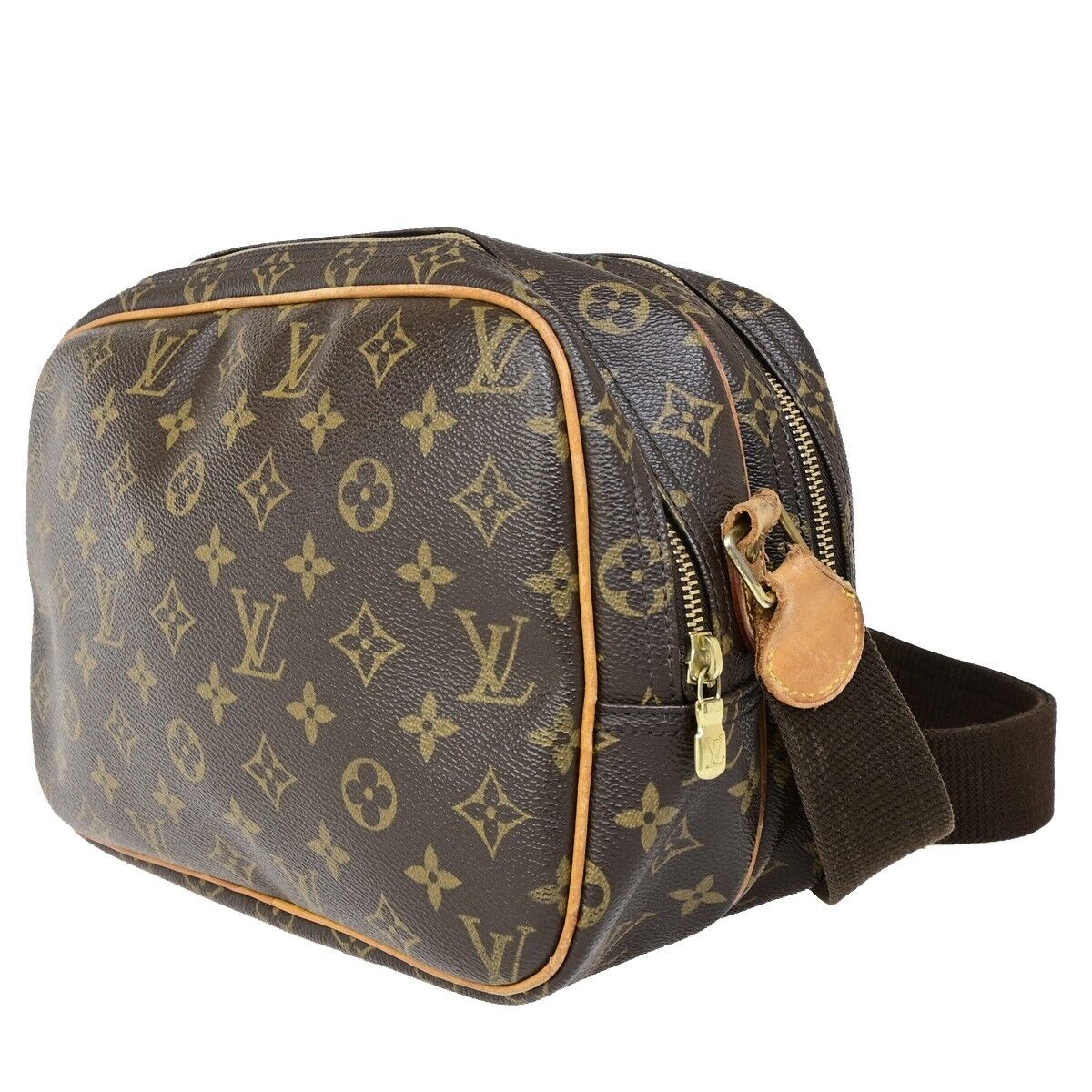 LOUIS VUITTON Reporter PM Crossbody Shoulder Bag Monogram Leather M45254 30FB169