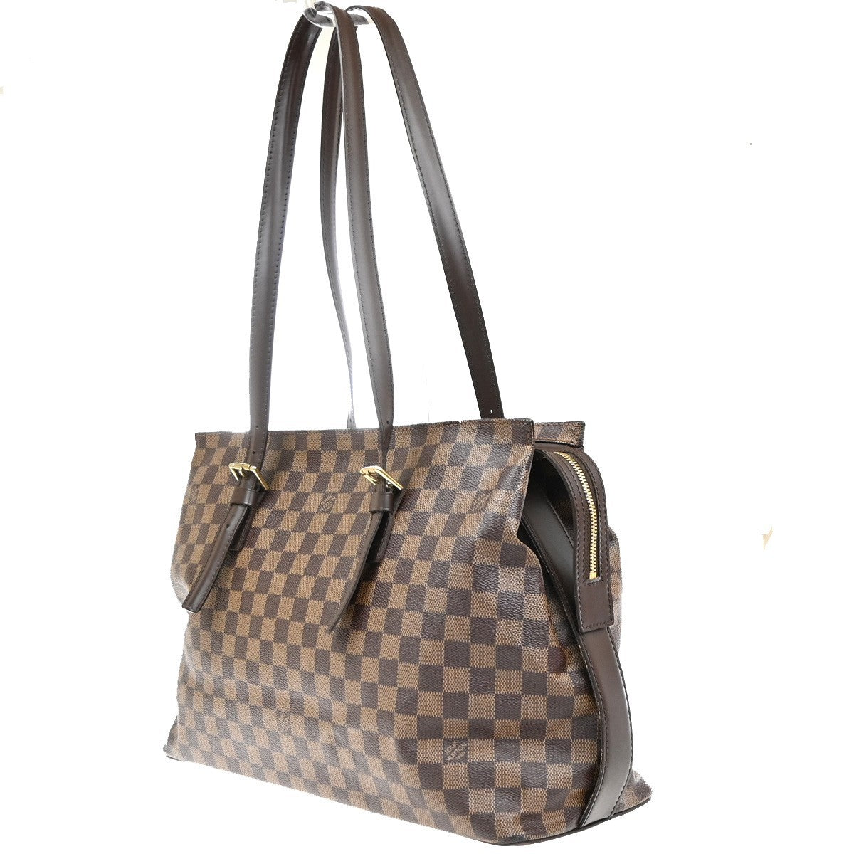 LOUIS VUITTON Chelsea Shoulder Tote Bag Damier Ebene Leather BN N51119 89MA623
