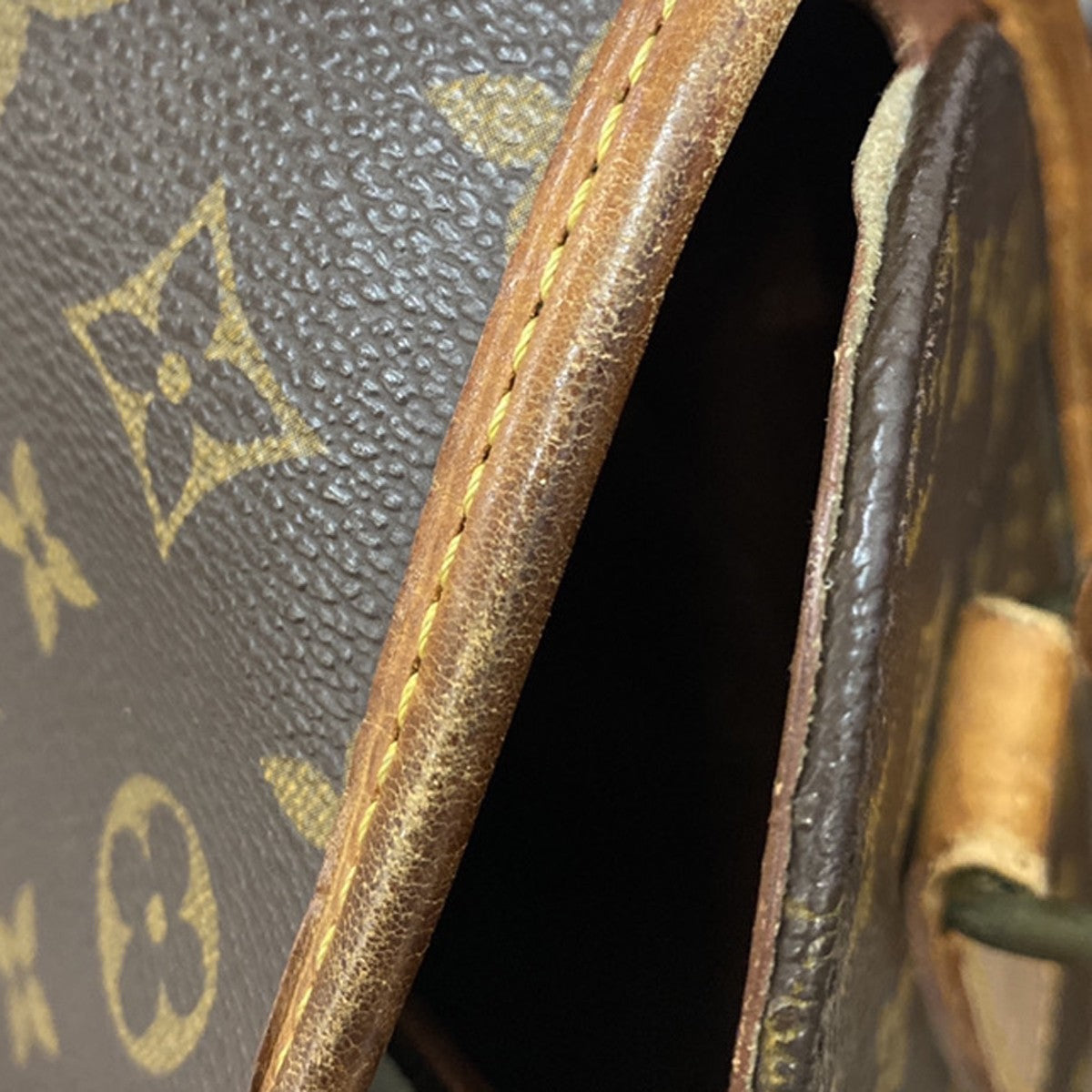 LOUIS VUITTON Logo Marne Shoulder Bag Monogram Leather Brown M51369 33KB603