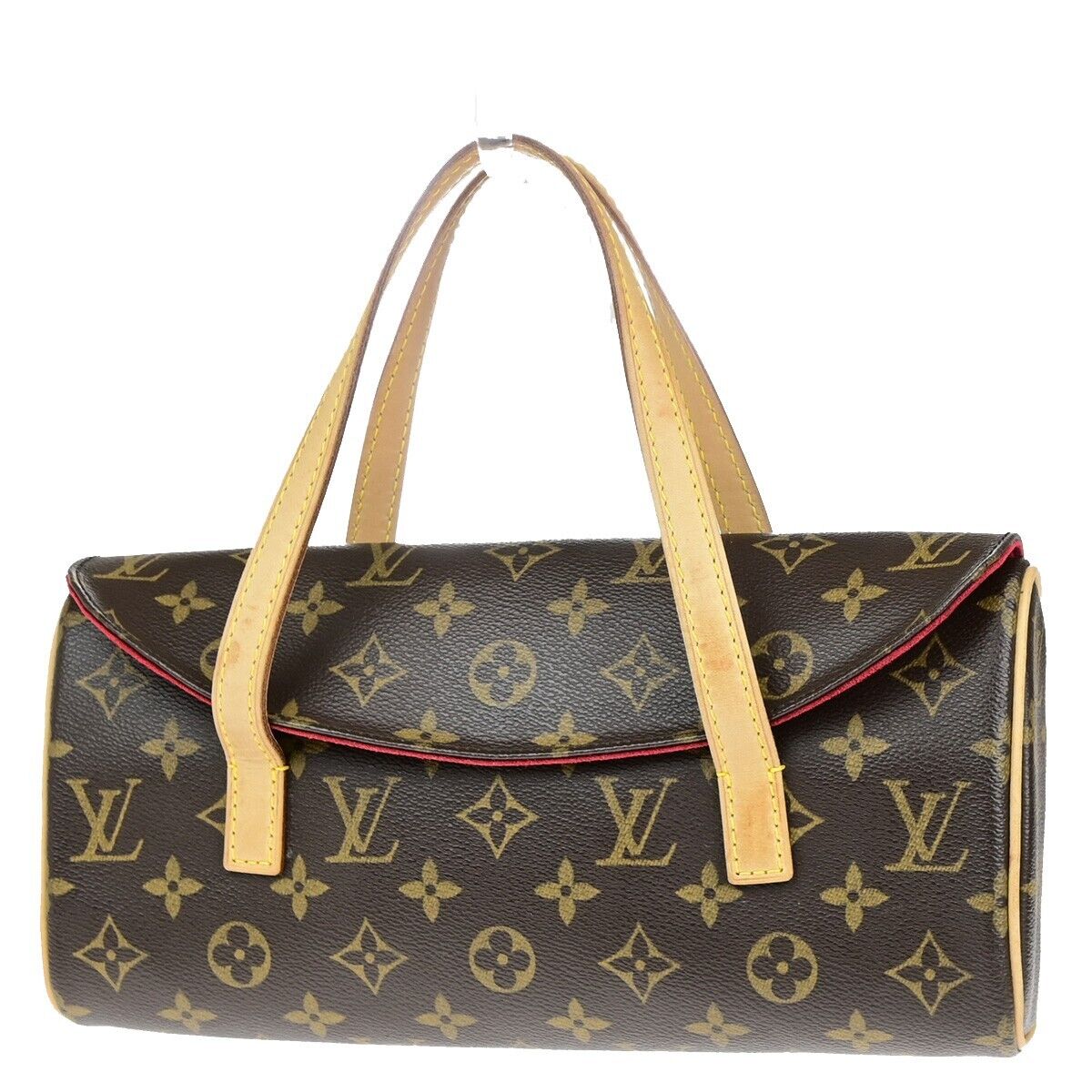 LOUIS VUITTON Sonatine Hand Bag Monogram Leather Brown France M51902 96ED206