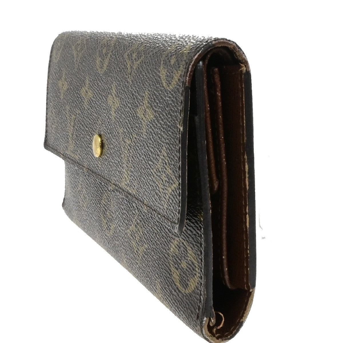 LOUIS VUITTON International Long Trifold Wallet Monogram Leather M61217 68YH185
