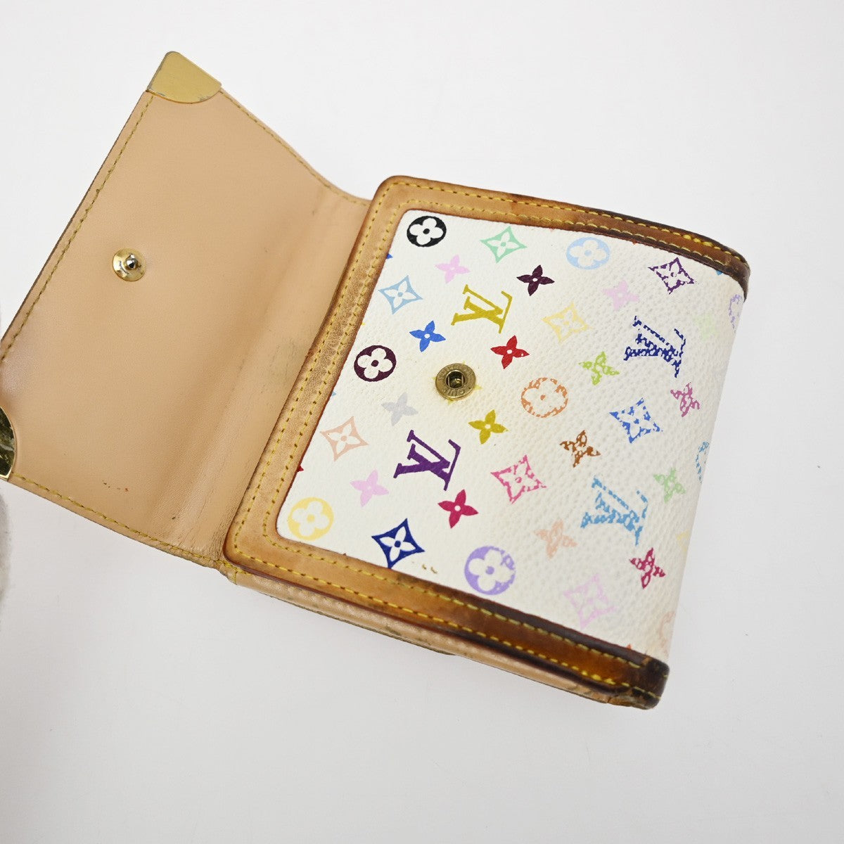 LOUIS VUITTON 2 Set Long Trifold Wallet Purse Monogram Multi Mini  BE WE 63YH794