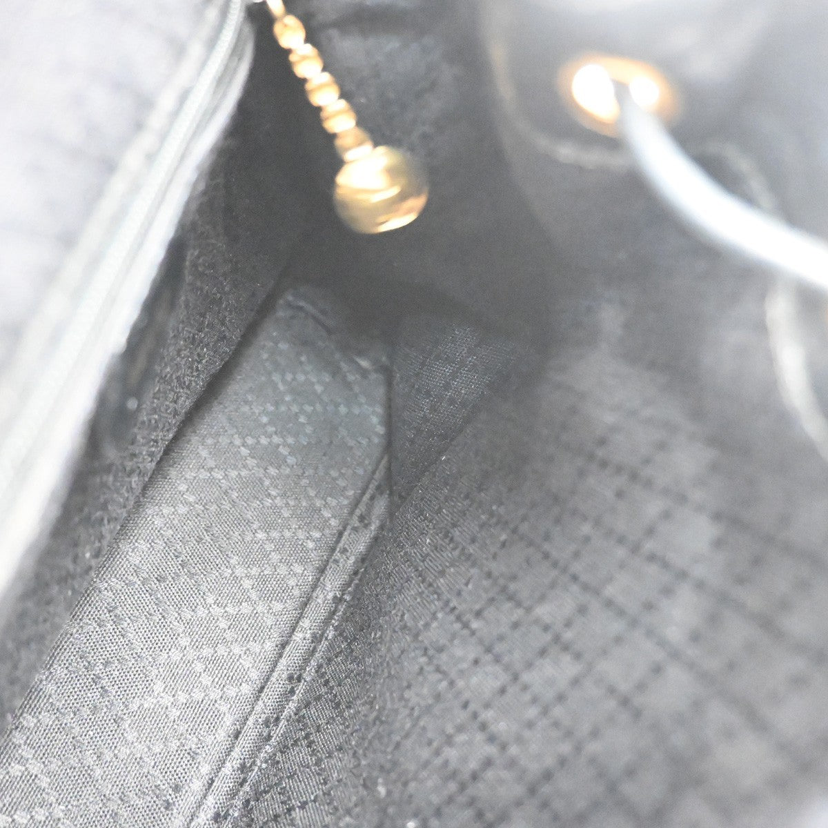 GUCCI Logo Bamboo Drawstring Backpack Bag Leather Black GHW Italy 38CA875