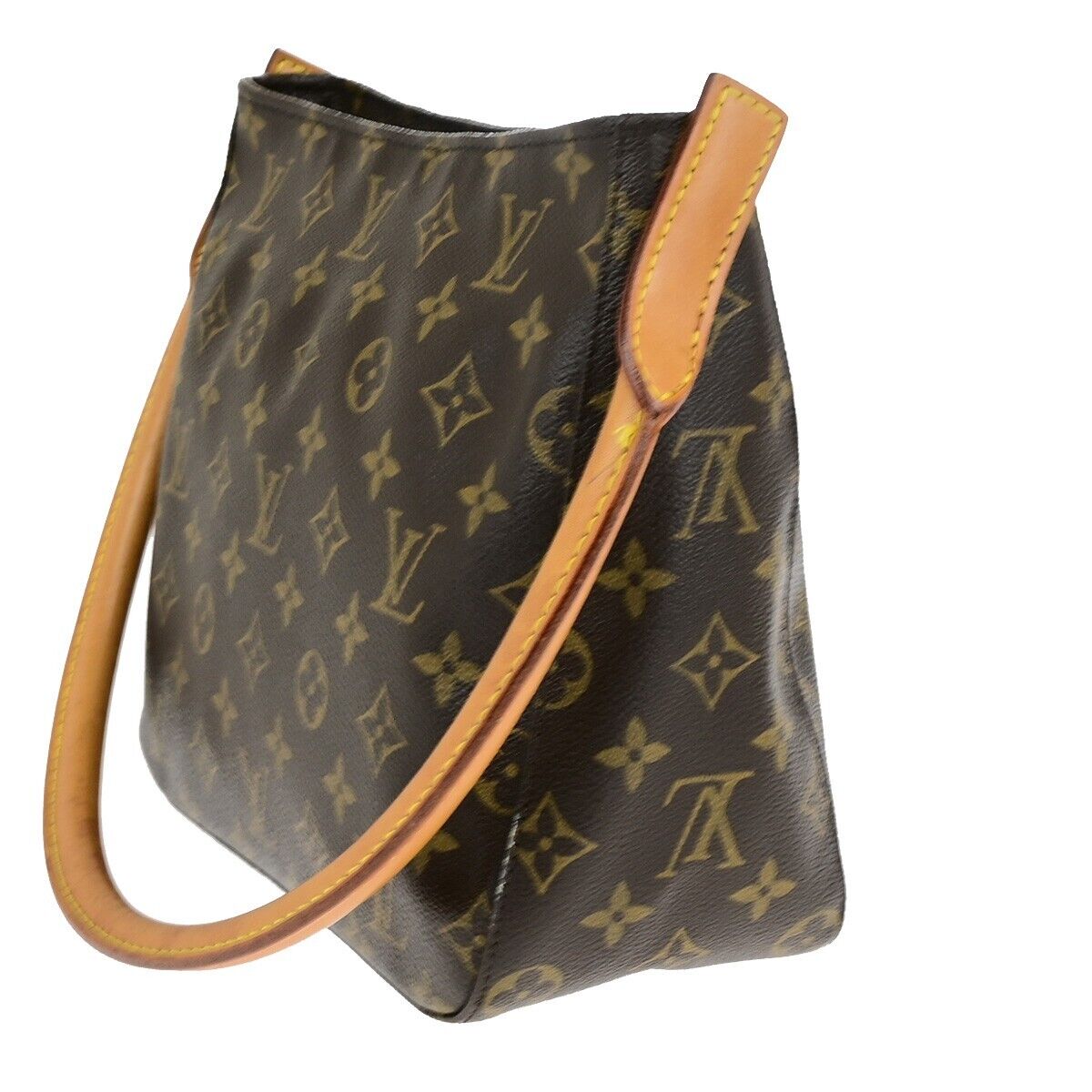 LOUIS VUITTON Looping MM Shoulder Bag Monogram Leather BN France M51146 77ED087