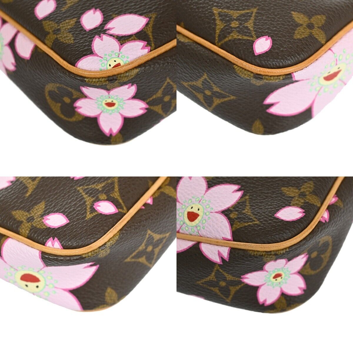 LOUIS VUITTON Pochette Accessoires Bag Monogram Cherry Blossom M92006 612RH805