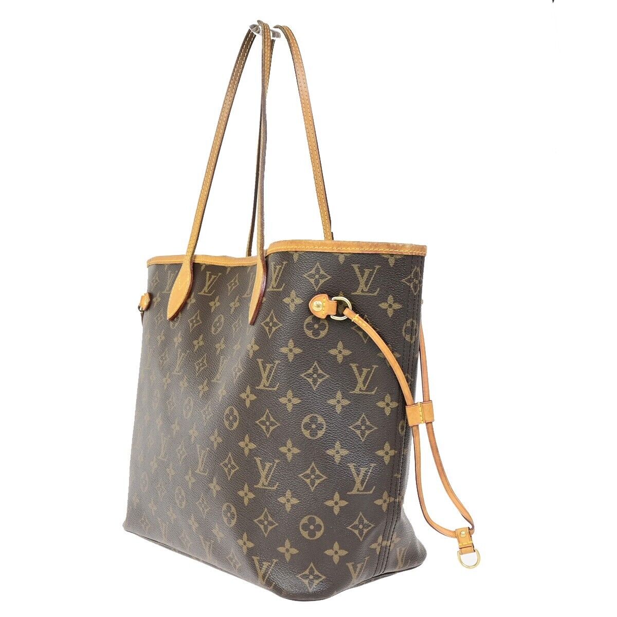 LOUIS VUITTON Neverfull MM Shoulder Tote Bag Monogram Leather BN M40996 607SJ445