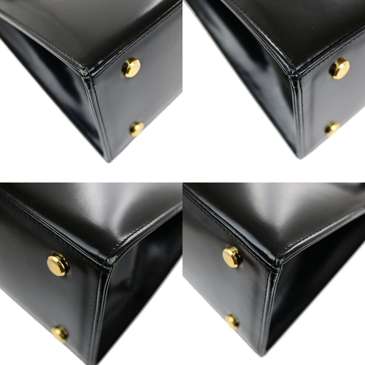 YVES SAINT LAURENT YSL Logo 2Way Shoulder Hand Bag Leather Black 36FB059
