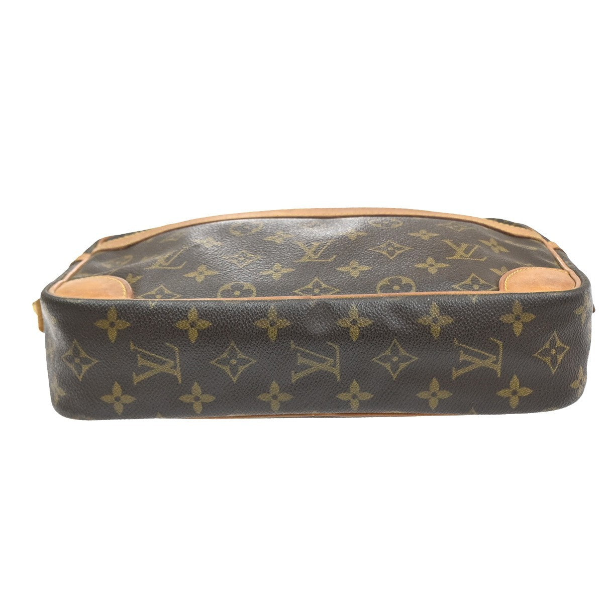 LOUIS VUITTON Compiegne 28 Clutch Hand Bag Monogram Leather Brown M51845 61YJ147