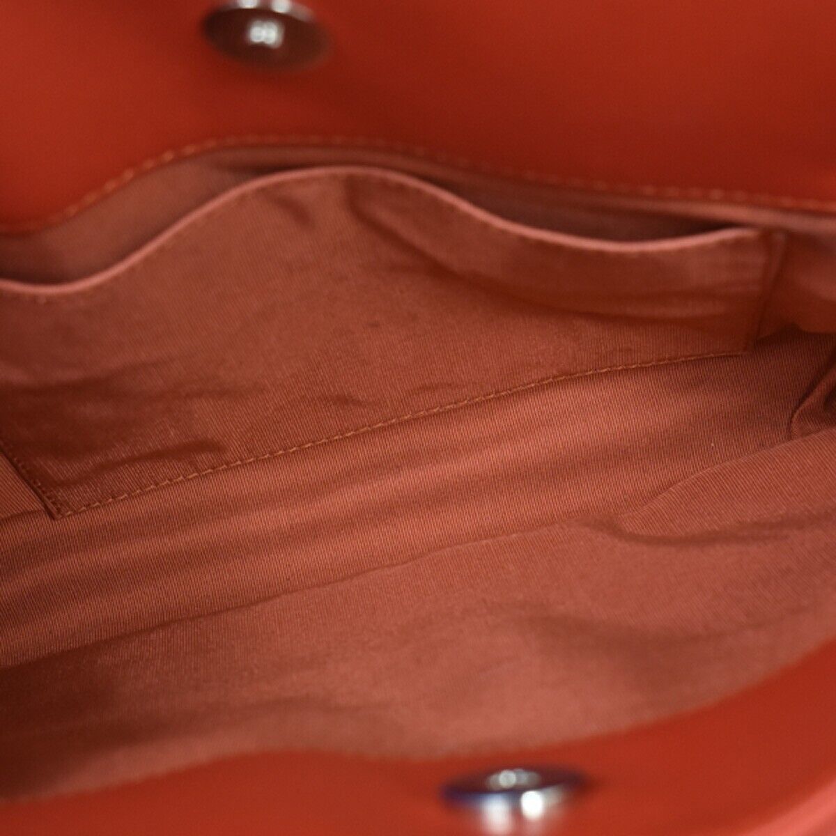 CHANEL CC Matelasse Chain Shoulder Bag Patent Leather Orange SHW 660RJ198