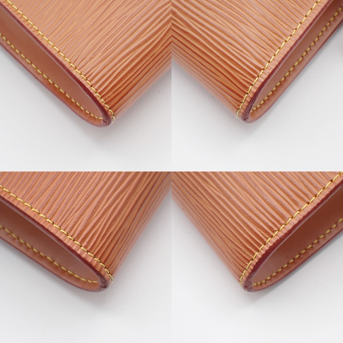 LOUIS VUITTON LV Pochette Accessoires Hand Bag Epi Leather Brown M52943 34RL832