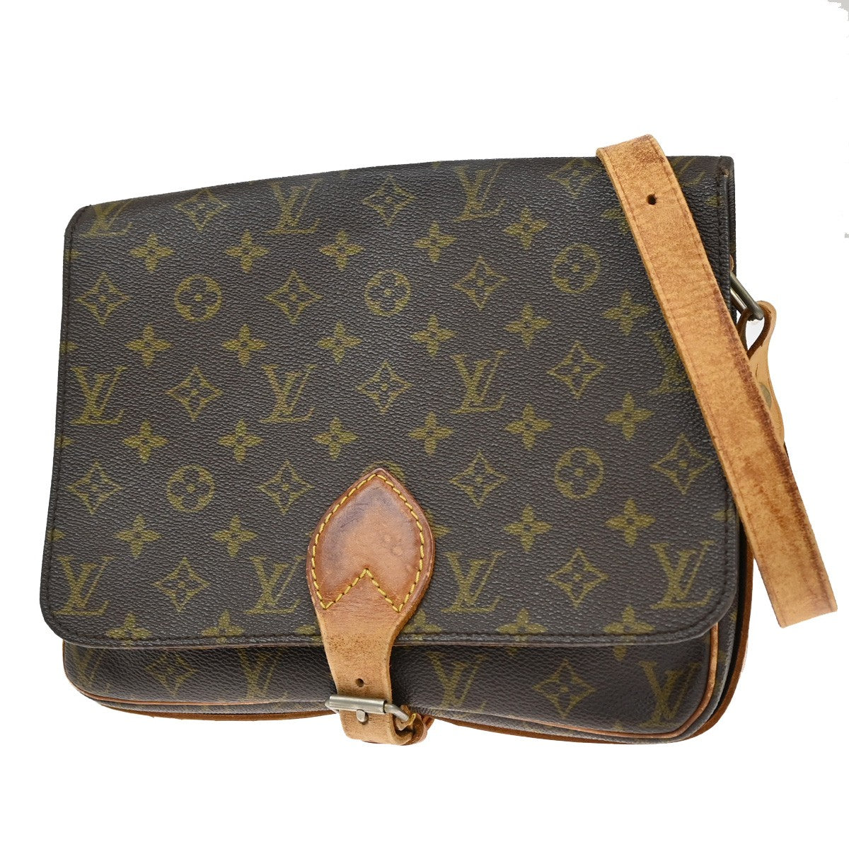 LOUIS VUITTON Cartouchiere GM Shoulder Bag Monogram Leather Brown M51252 34YH191