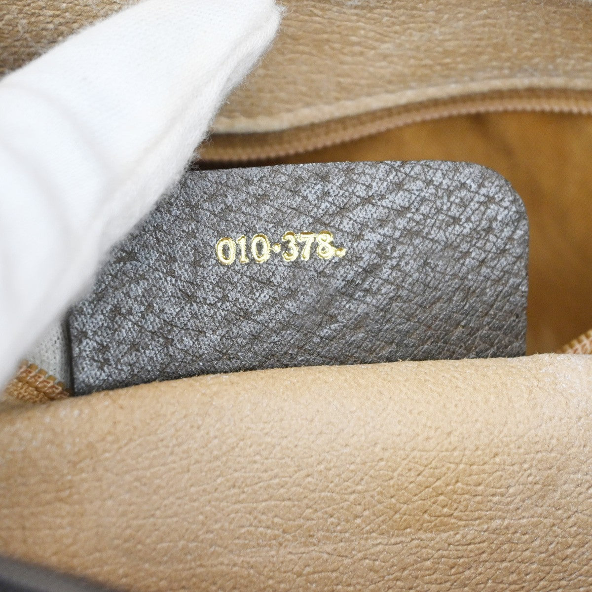 GUCCI Logo Web Sherry GG Pattern Shoulder Bag PVC Leather Brown Italy 64YJ169