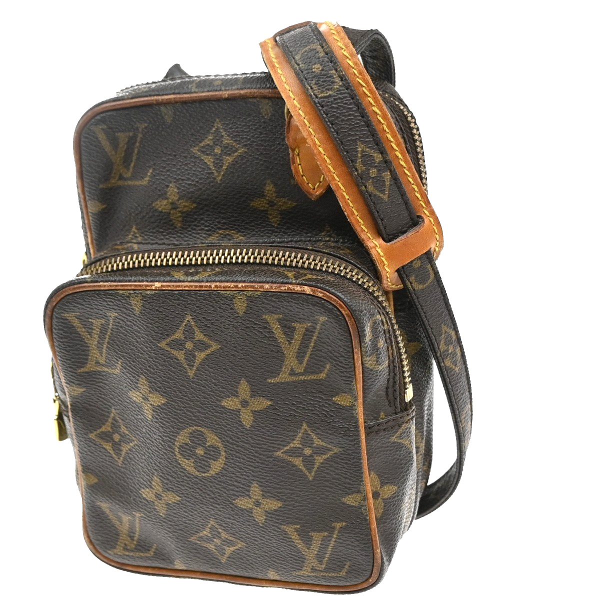 LOUIS VUITTON Mini Amazon Shoulder Bag Monogram Leather Brown M45238 30MA098
