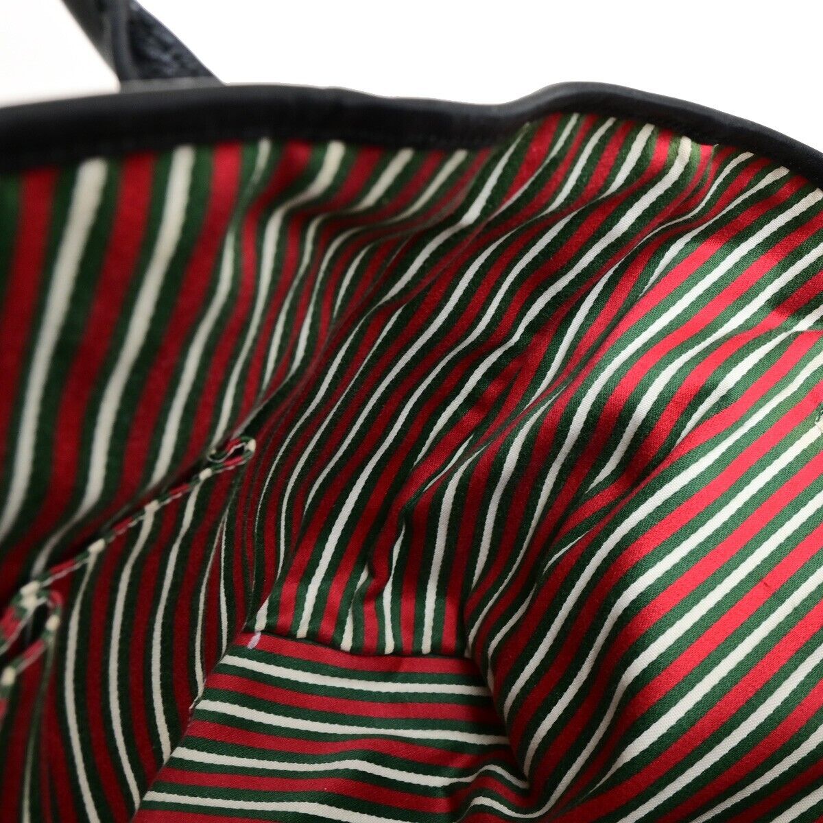 GUCCI Logo GG Pattern Shoulder Tote Bag Canvas Leather Black Italy 33FB339