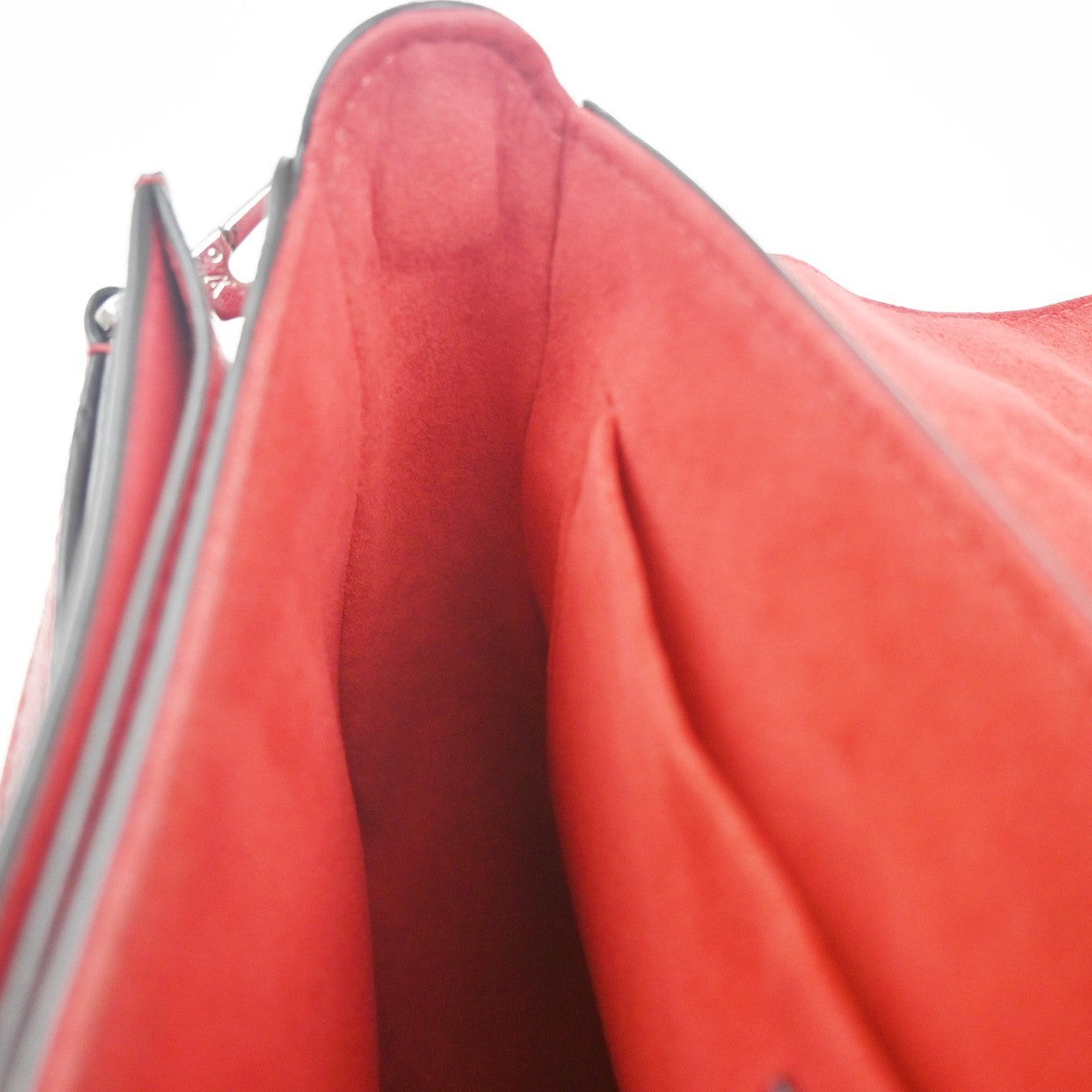 LOUIS VUITTON Very Messenger 2way Shoulder Hand Bag Monogram Leather Red 52MA426
