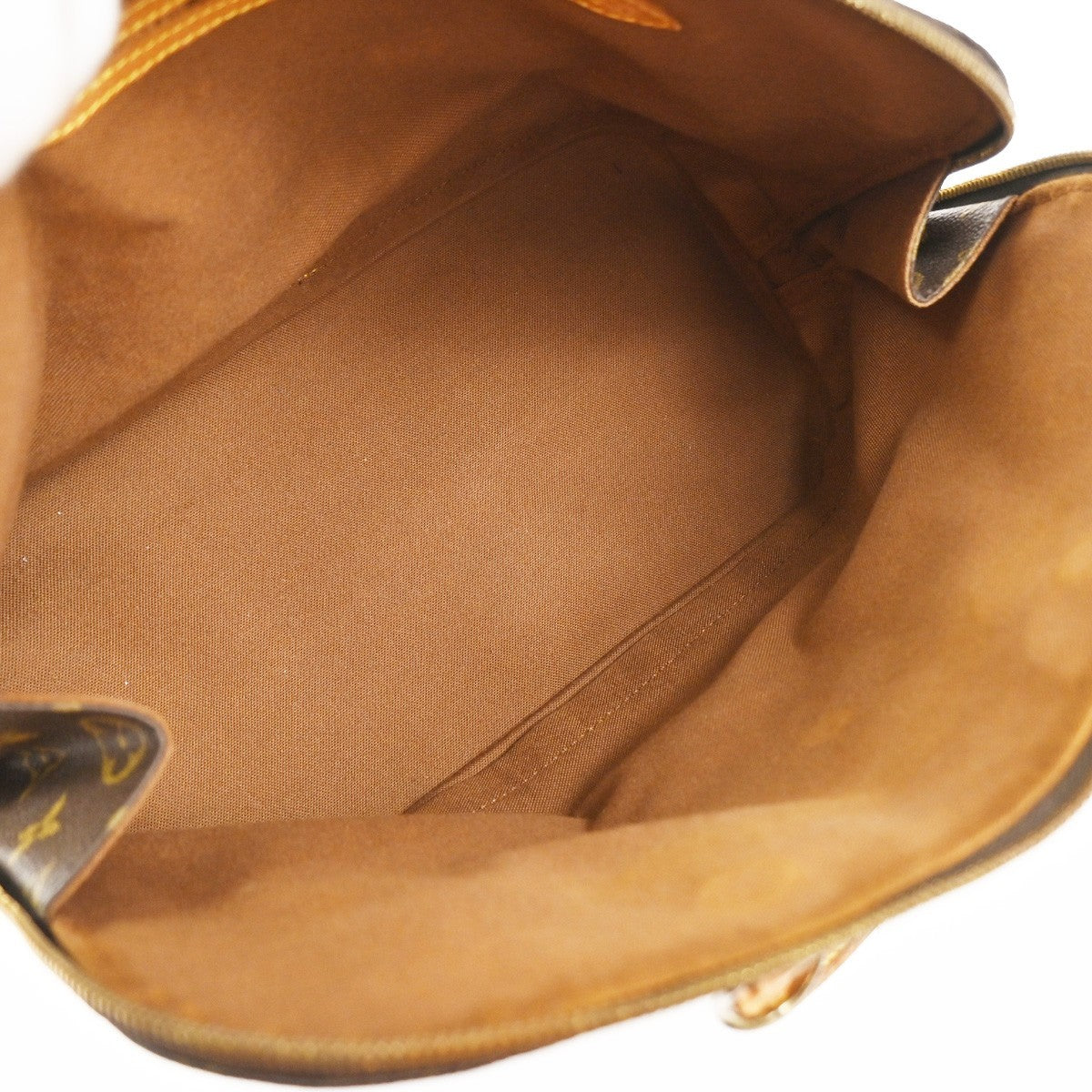 LOUIS VUITTON LV Logo Alma Hand Bag Monogram Leather Brown France M51130 33SA032