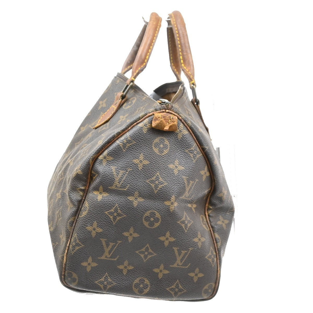 LOUIS VUITTON Speedy 30 Travel Hand Bag Monogram Leather Brown M41526  30SA086
