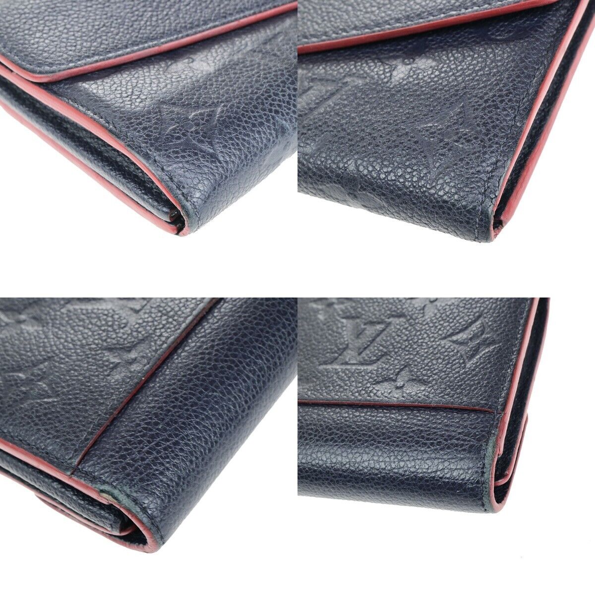 LOUIS VUITTON Portefeuille Sarah Wallet Monogram Empreinte Blue M62125 30YG356