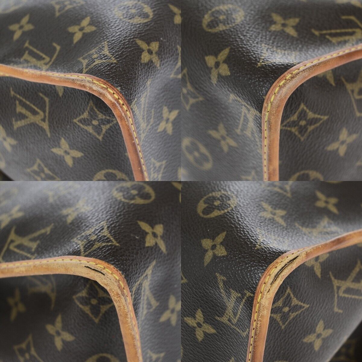 LOUIS VUITTON Popincourt Haut Shoulder Bag Monogram Leather Brown M40007 80EB688