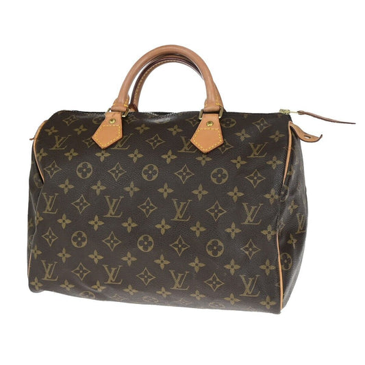 LOUIS VUITTON Speedy 30 Travel Hand Bag Monogram Leather Brown M41526 70EC937