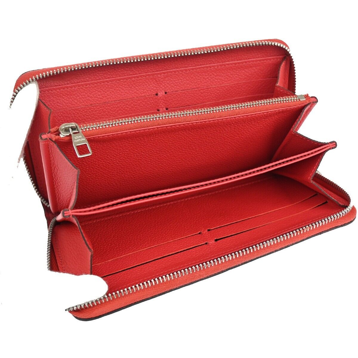LOUIS VUITTON Long Zippy Wallet Monogram Empreinte Leather Cherry 34RH618