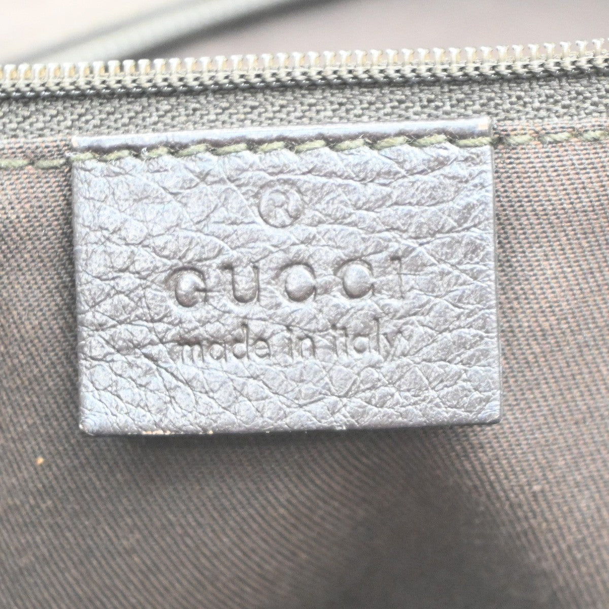GUCCI GG Sherry Line Shoulder Hand Bag Canvas Leather Beige GHW Italy 64MA161