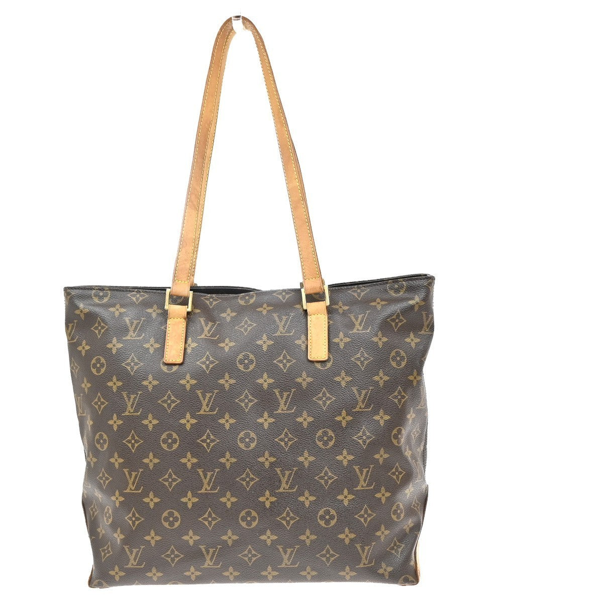 LOUIS VUITTON Cabas Mezzo Shoulder Bag Monogram Leather Brown M51151 10MA146