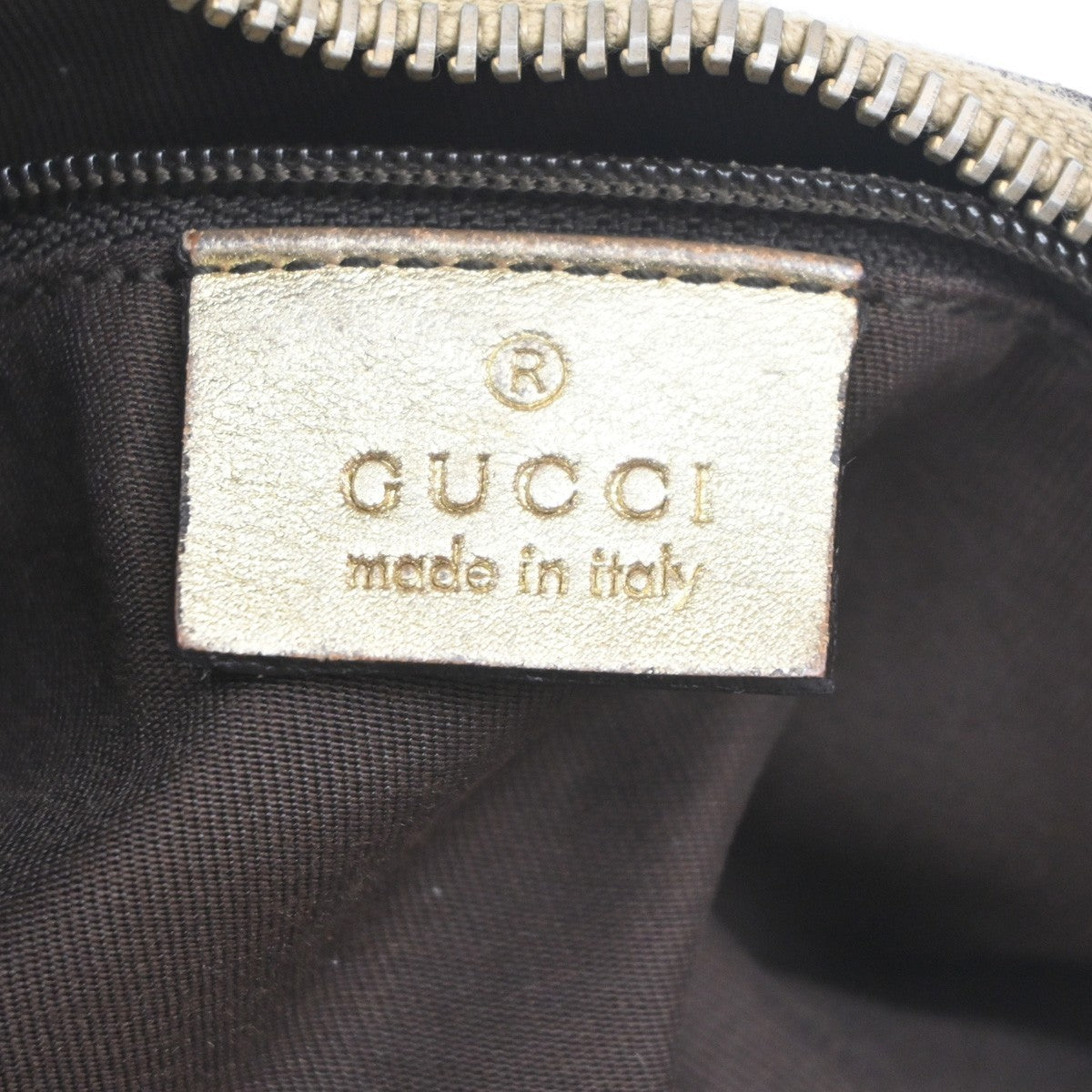 GUCCI Logo Abbey GG Shoulder Hand Bag Canvas Leather Gold GHW Italy 04MA154