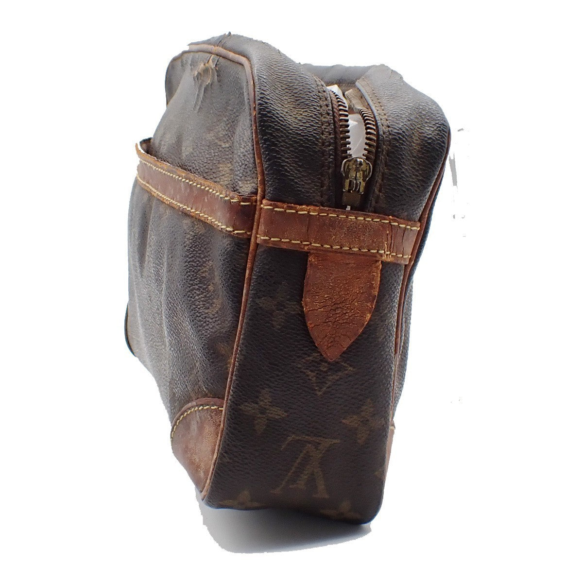 LOUIS VUITTON Compiegne 28 Clutch Hand Bag Monogram Leather Brown M51845 08KC322