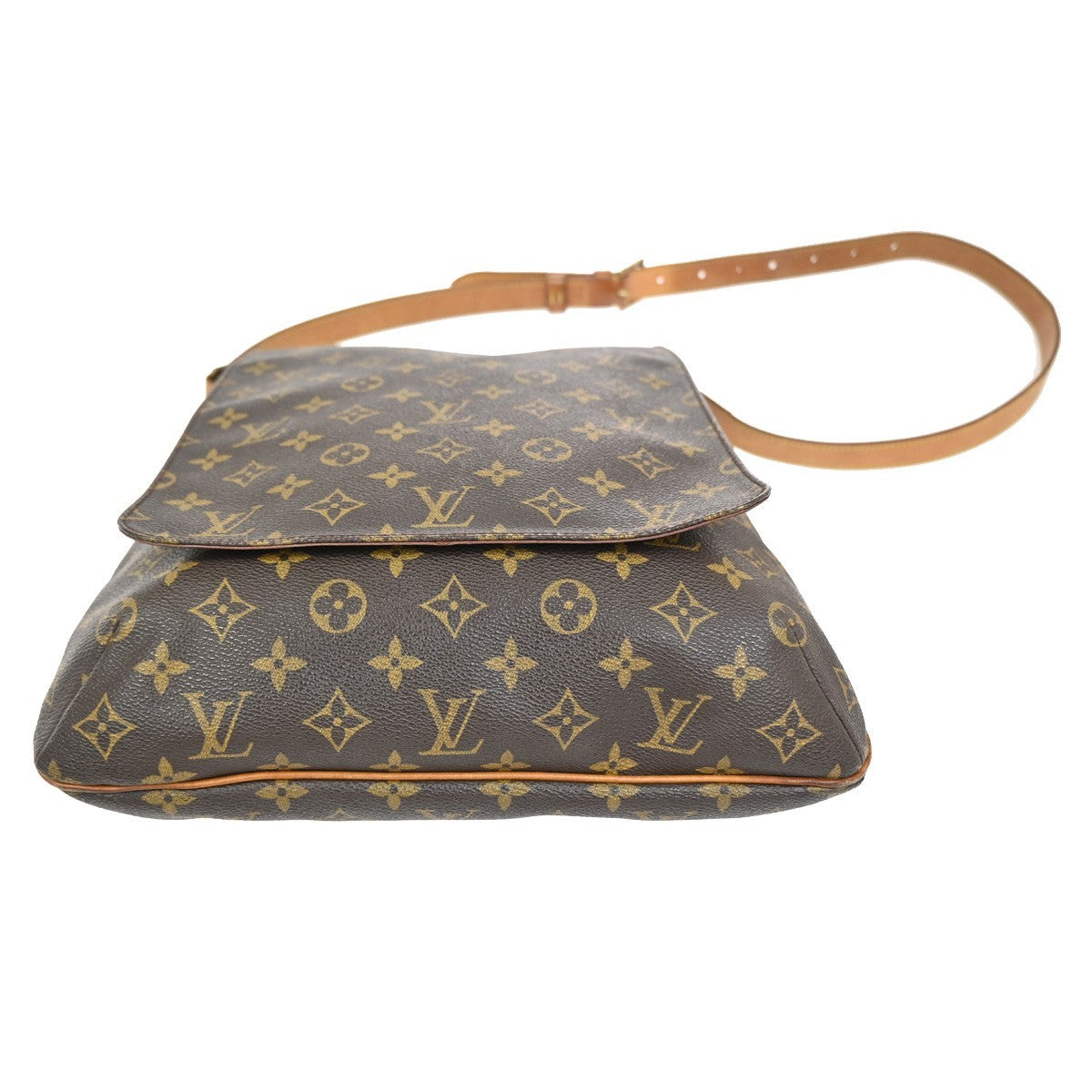 LOUIS VUITTON Musette Shoulder Bag Monogram Leather Brown France M51256 81KC182